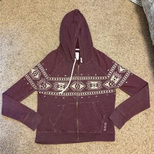 ⭐️ Billabong Red and White Graphic Sweatshirt Relaxed Fit